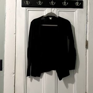 J Crew Simple Black Cardigan